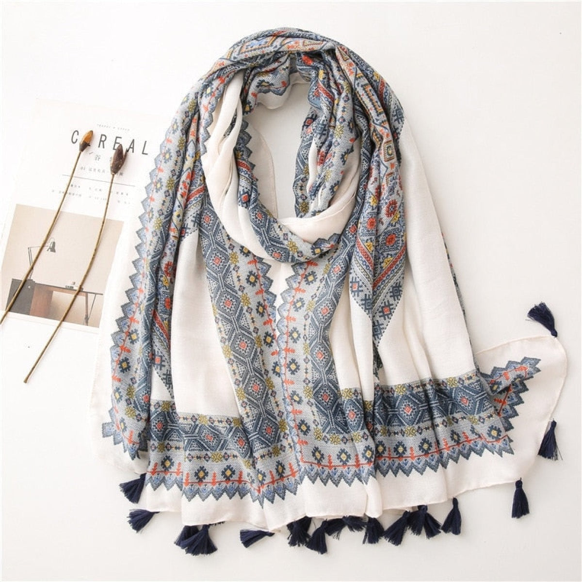 Foulard cheveux bohème