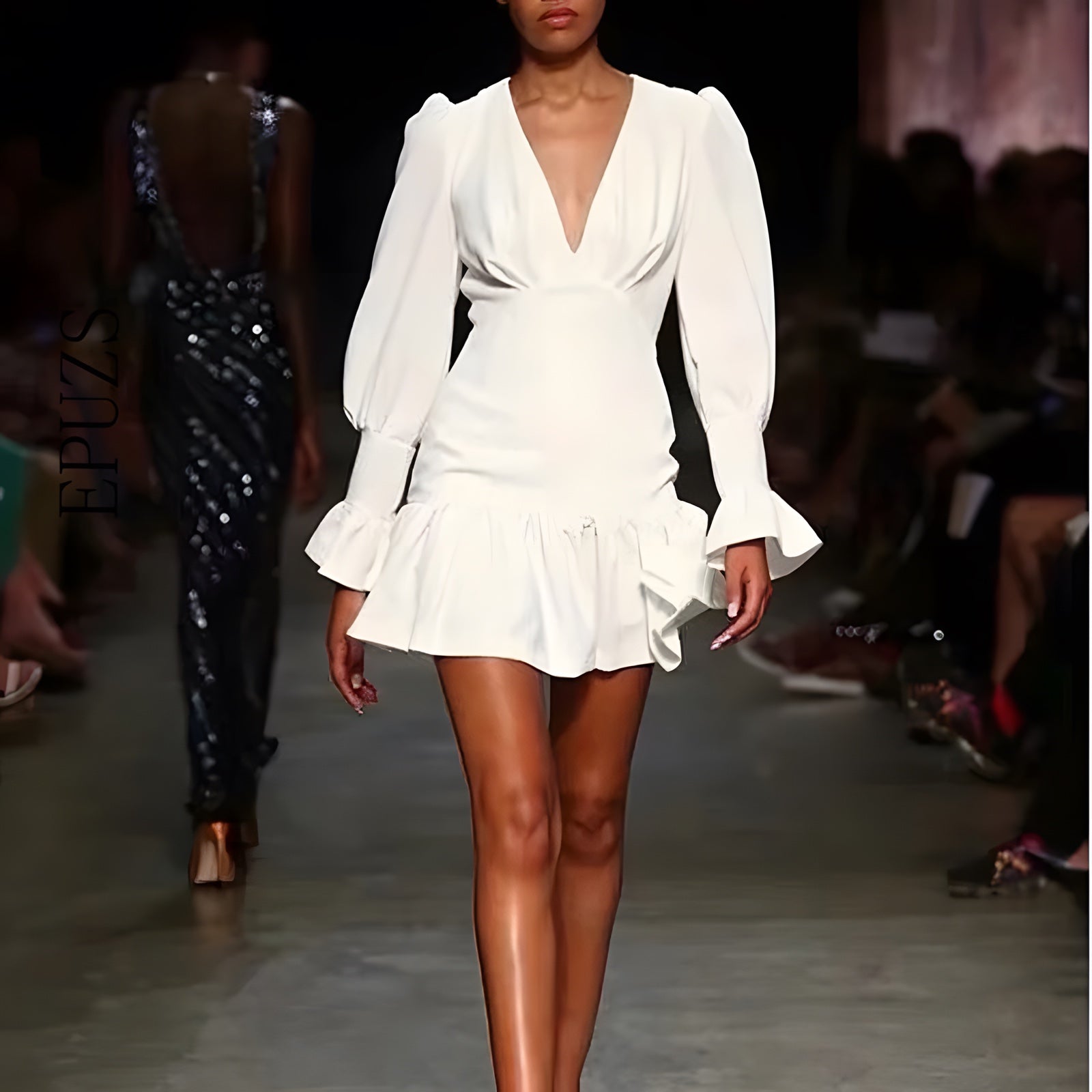 Robe boheme courte blanche été