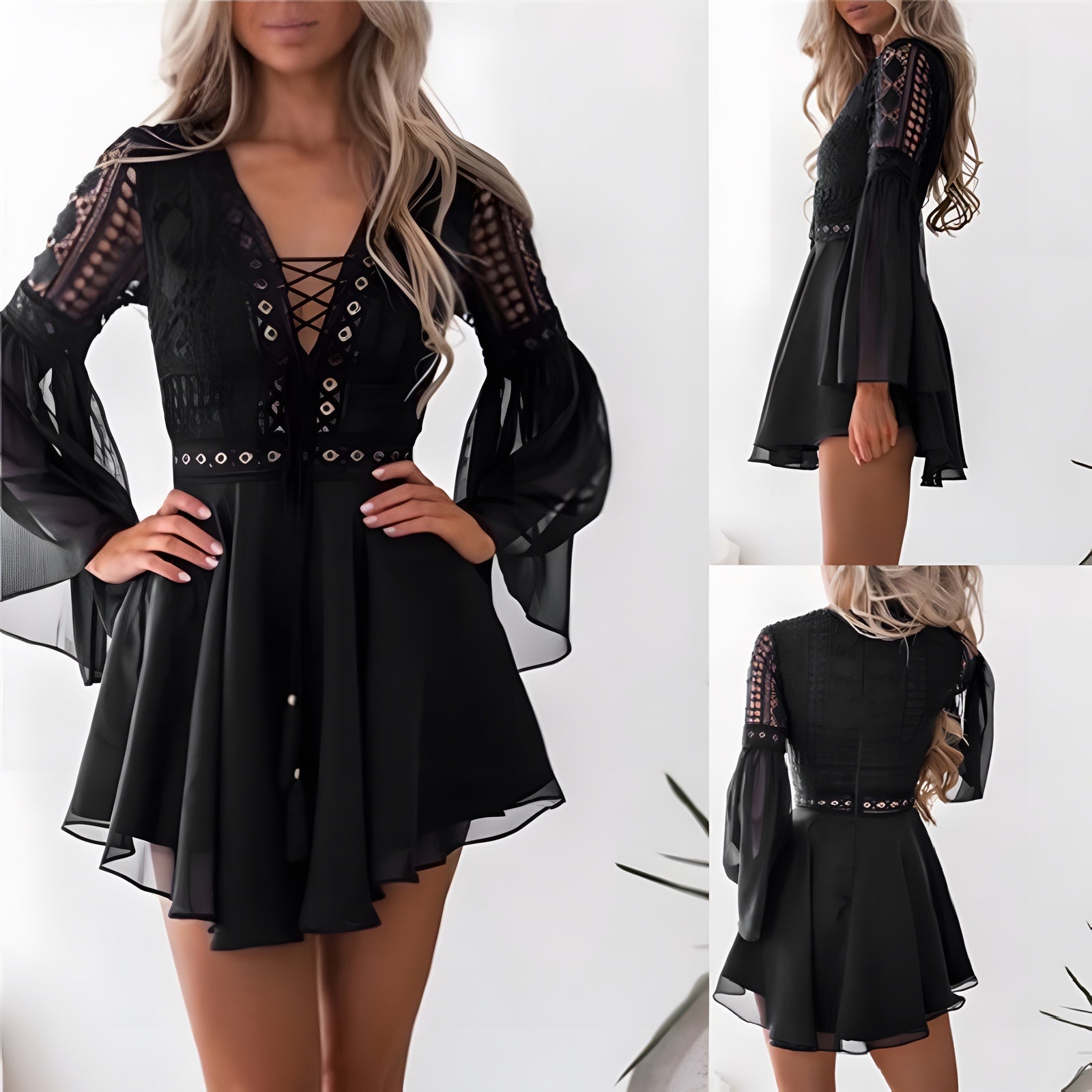 Robe bohème blanche romantique