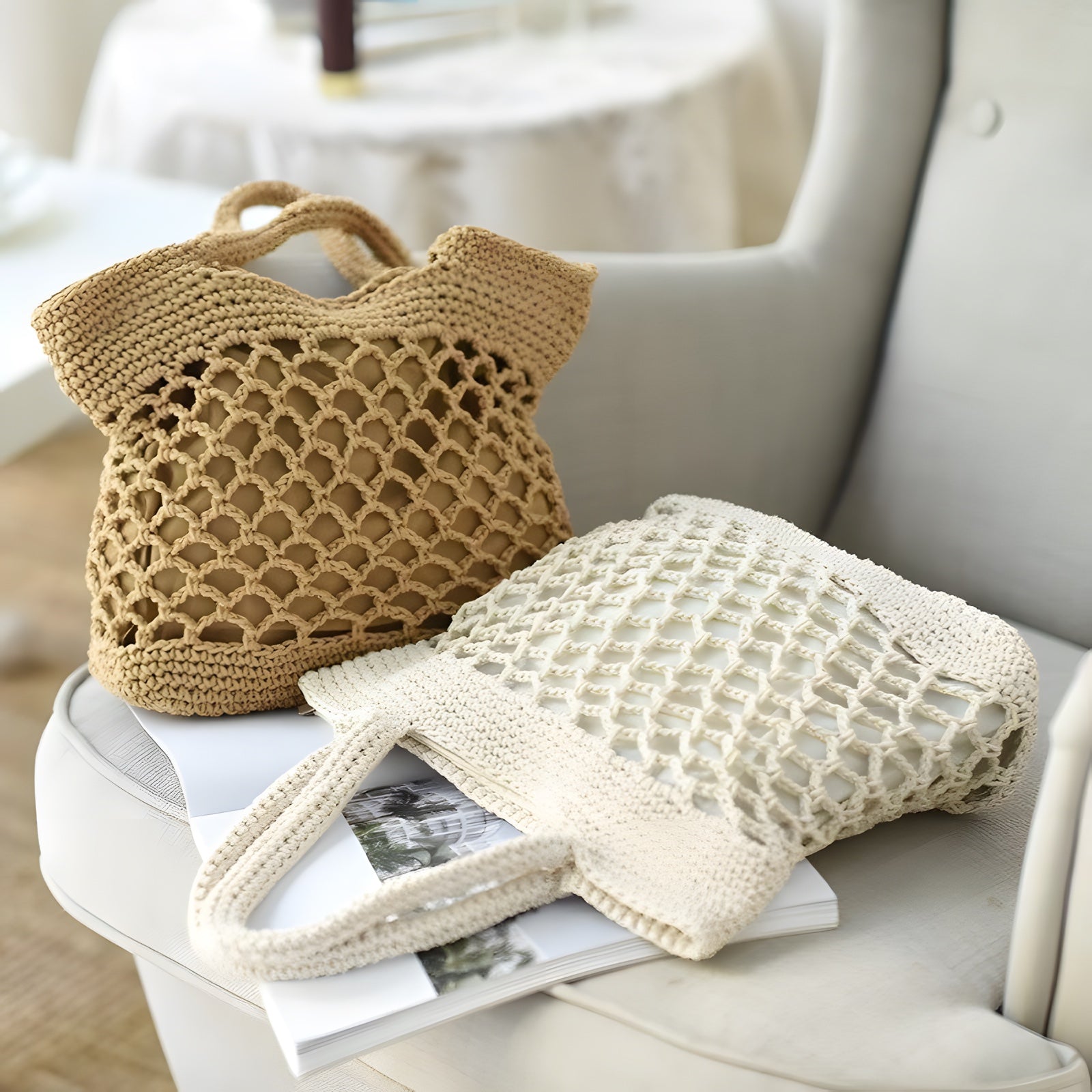 Sac Bohème Paille Tressée