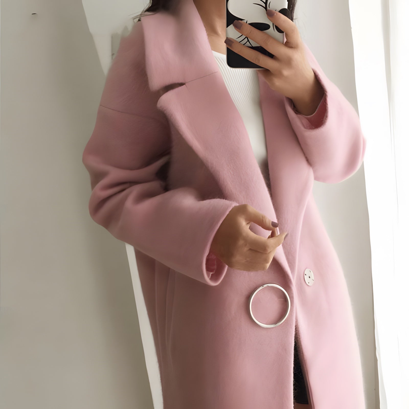 Manteau Bohème Chic Rose