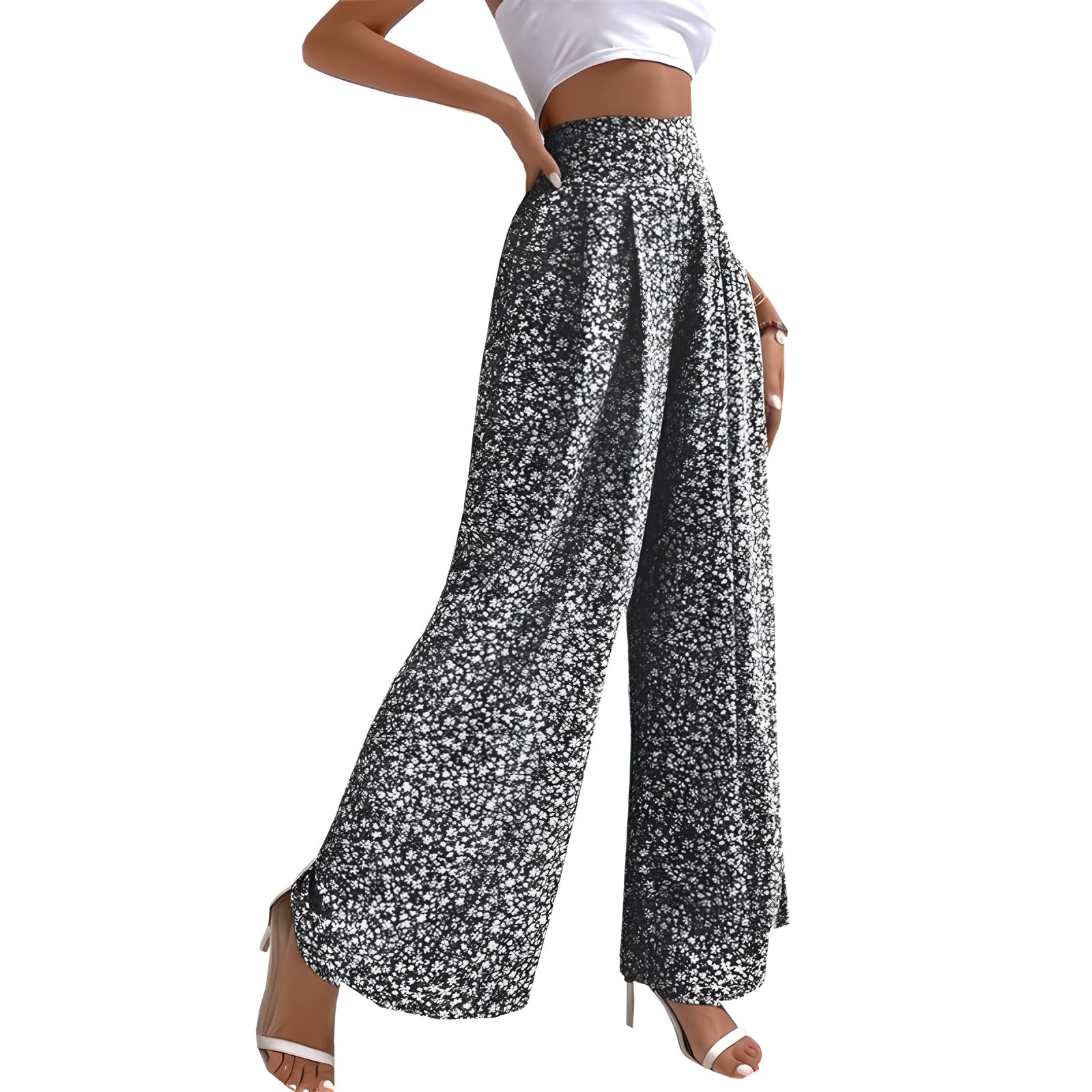 Pantalon Palazzo Fleuri