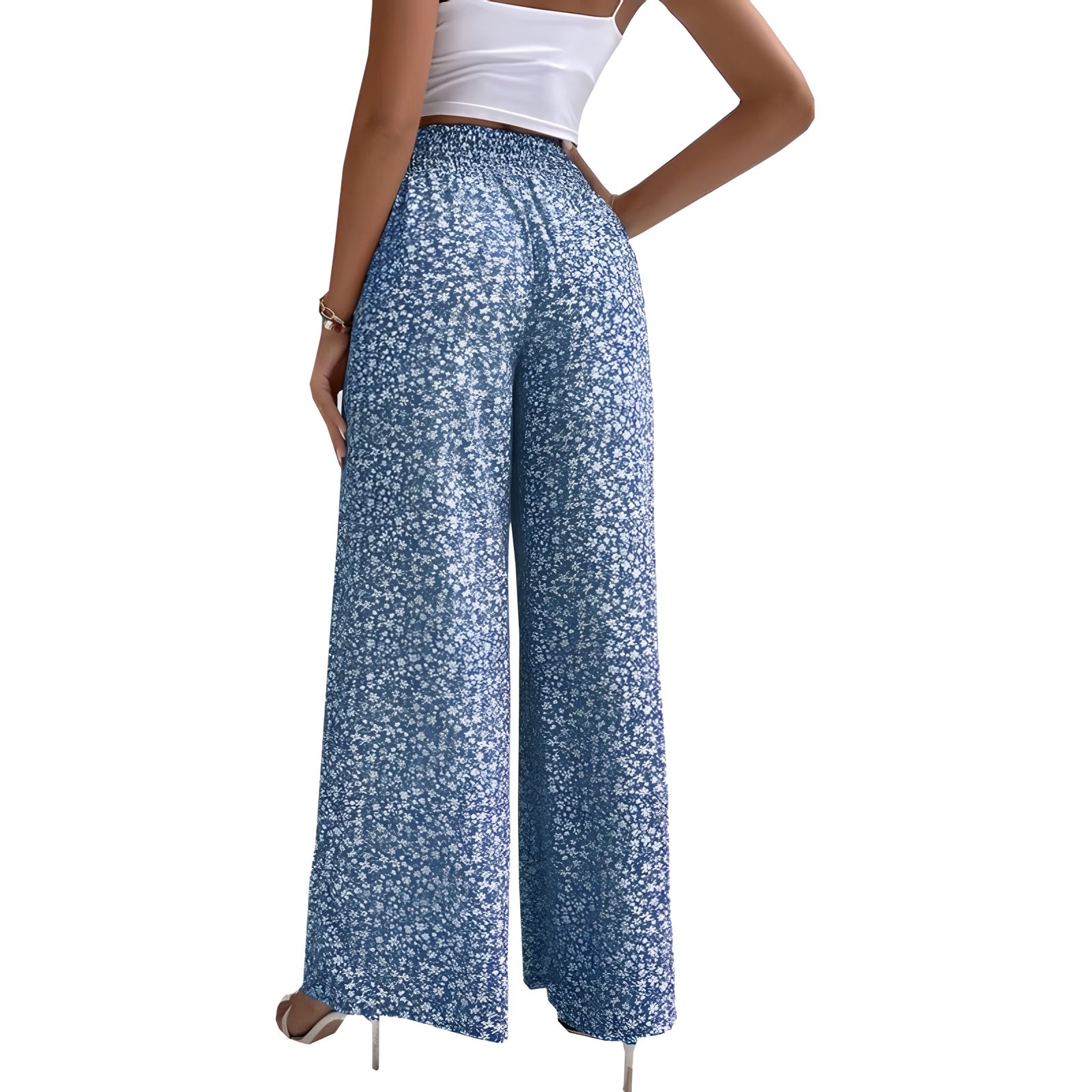 Pantalon Palazzo Fleuri