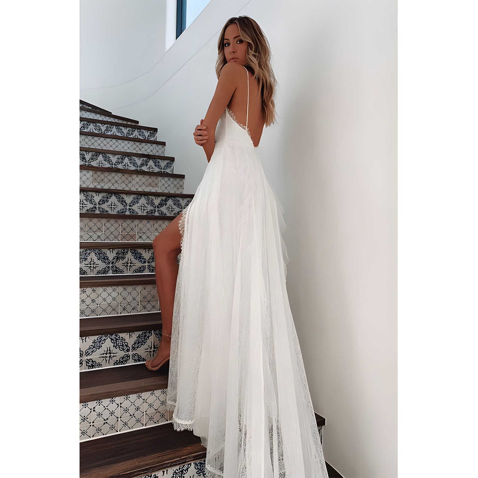 Champetre robe boheme mariage invité