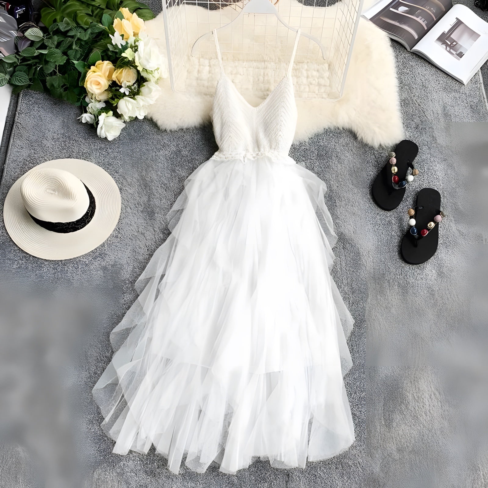 Robe longue boheme mariage invité