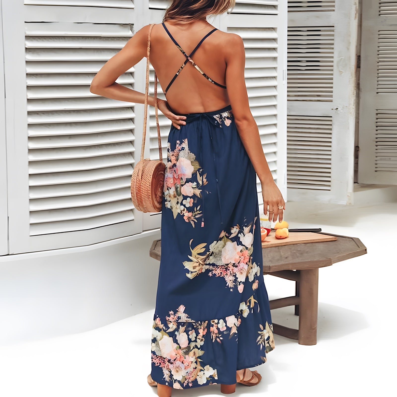 Robe Bohème Fluide Imprimé Fleuri