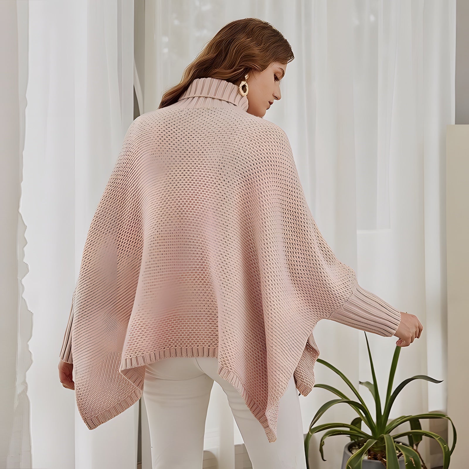 Pull Bohème Rose Tricot