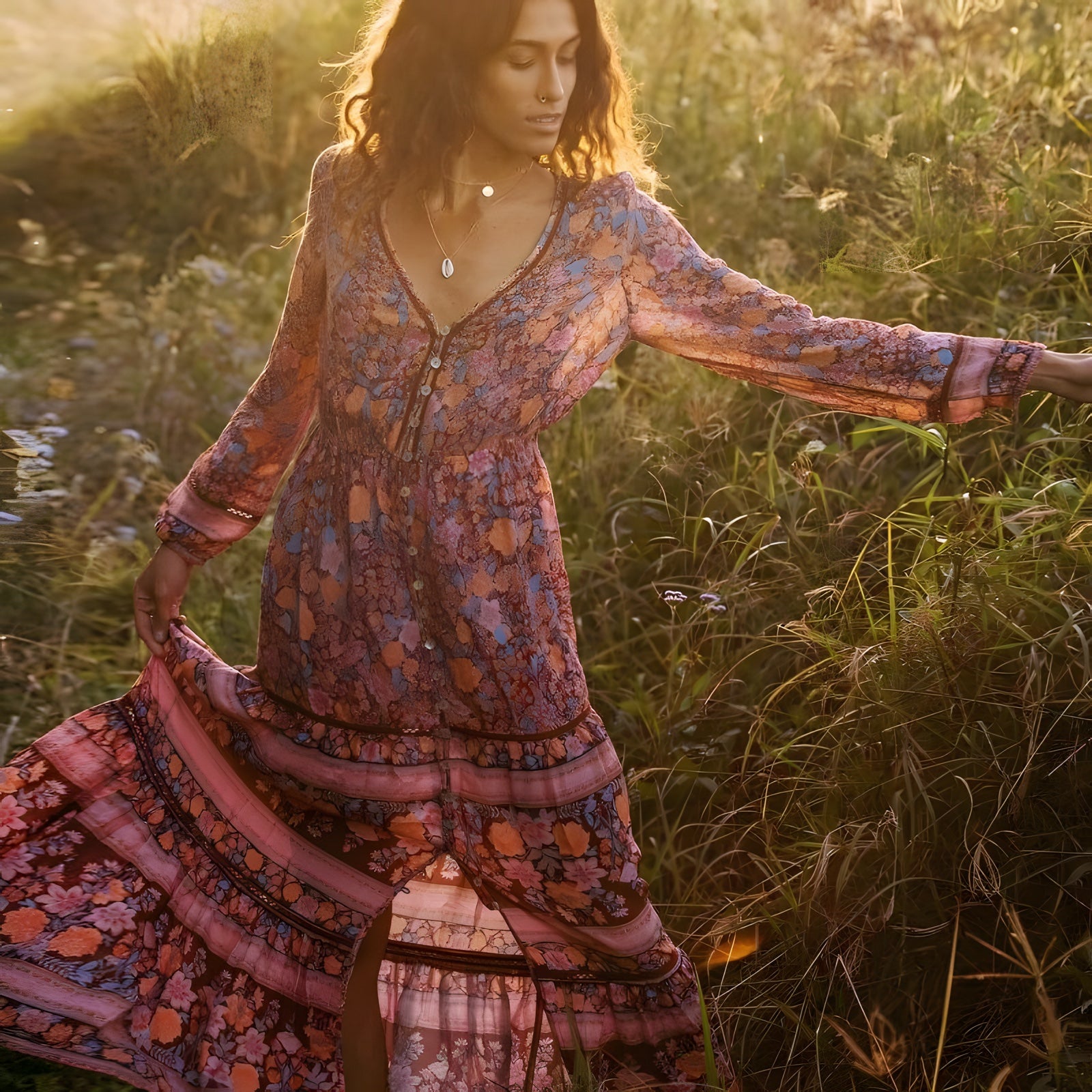 Robe Boheme Chic Femme