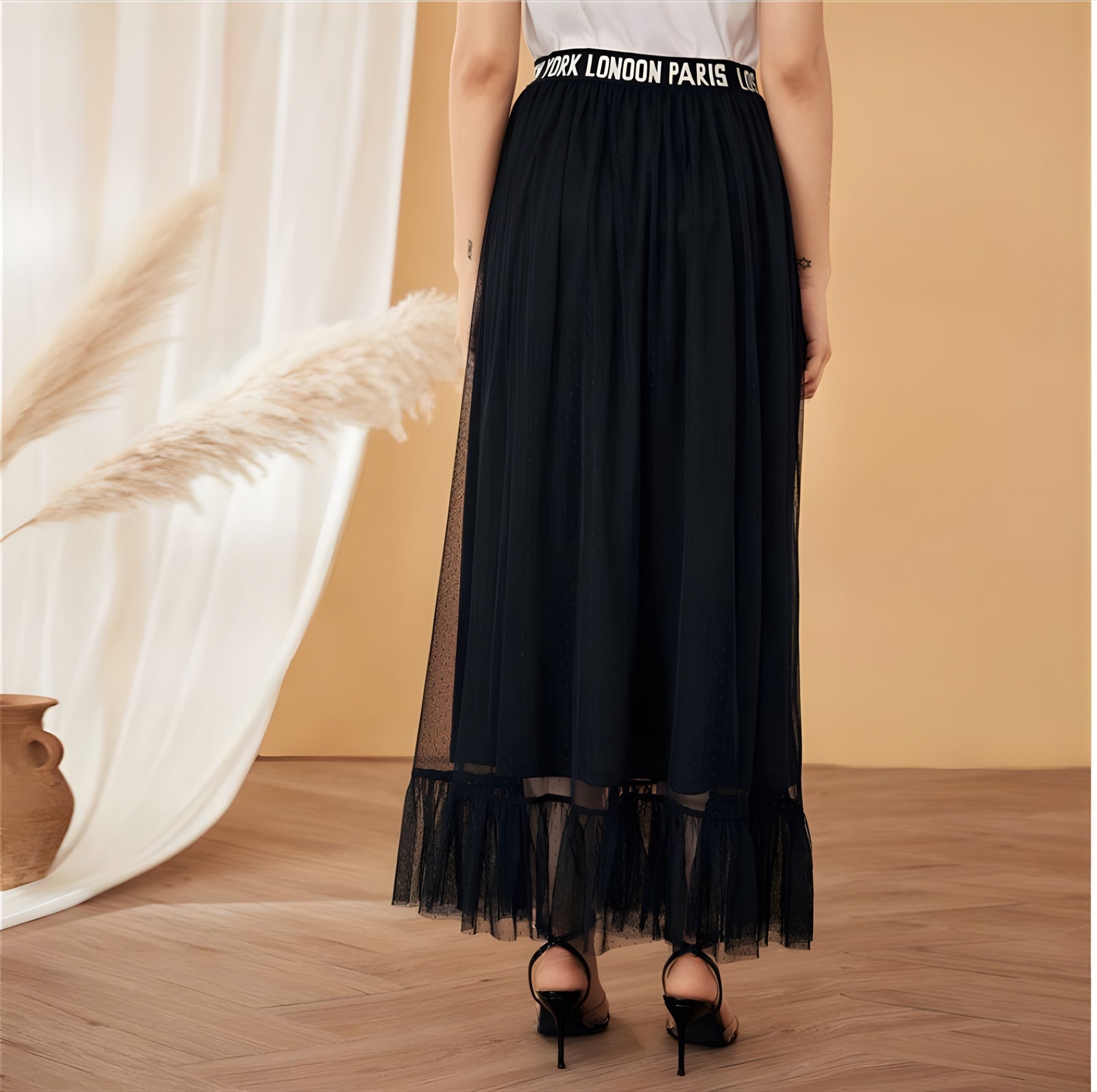 Jupe Longue Noire Style Bohème