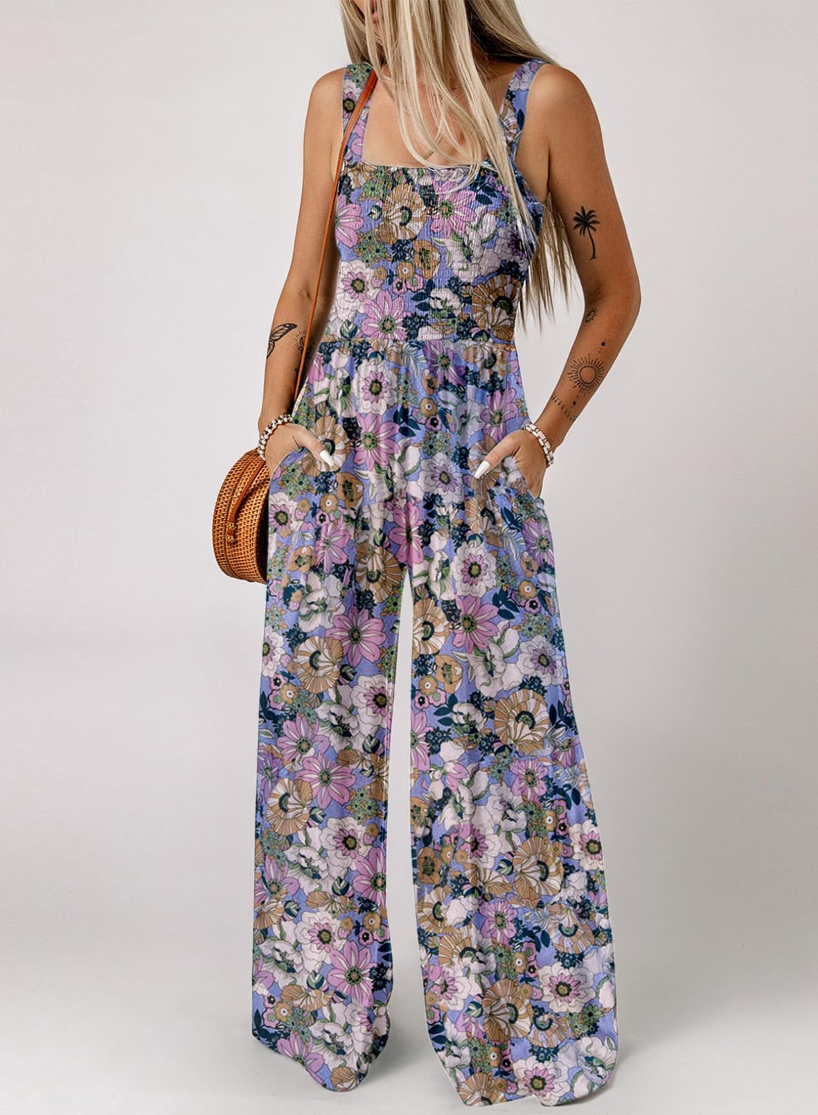 Combinaison Bohème Fleurie Femme