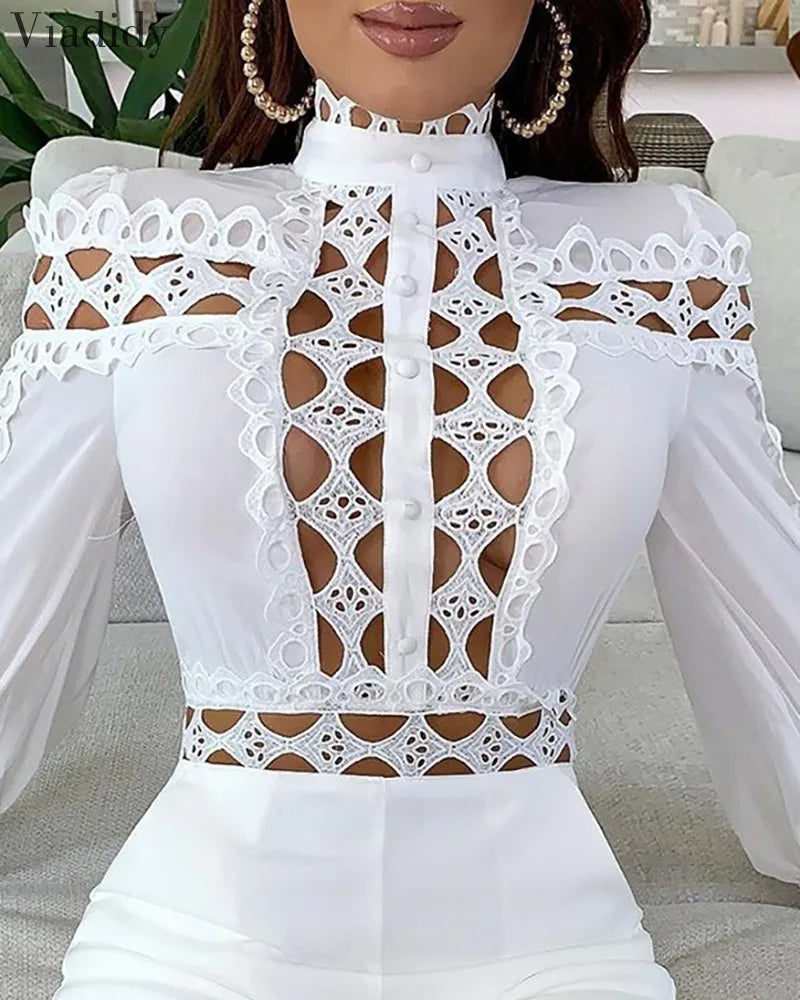 Combinaison blanche bohème