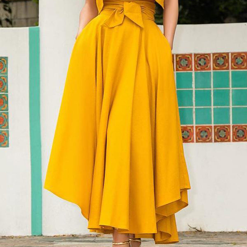 Jupe Longue Boheme Jaune