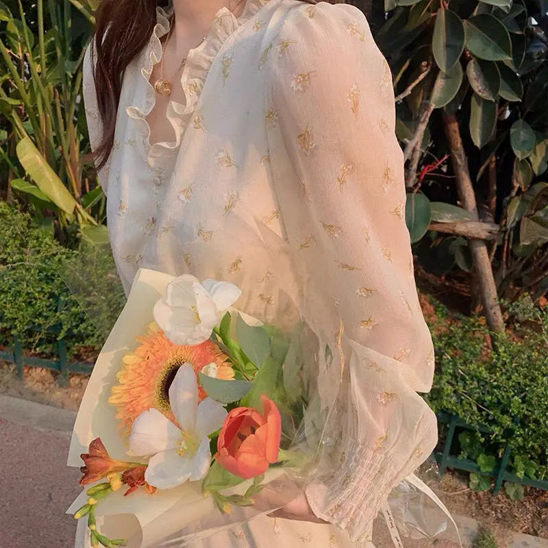 Robe Bohème Chic Crème