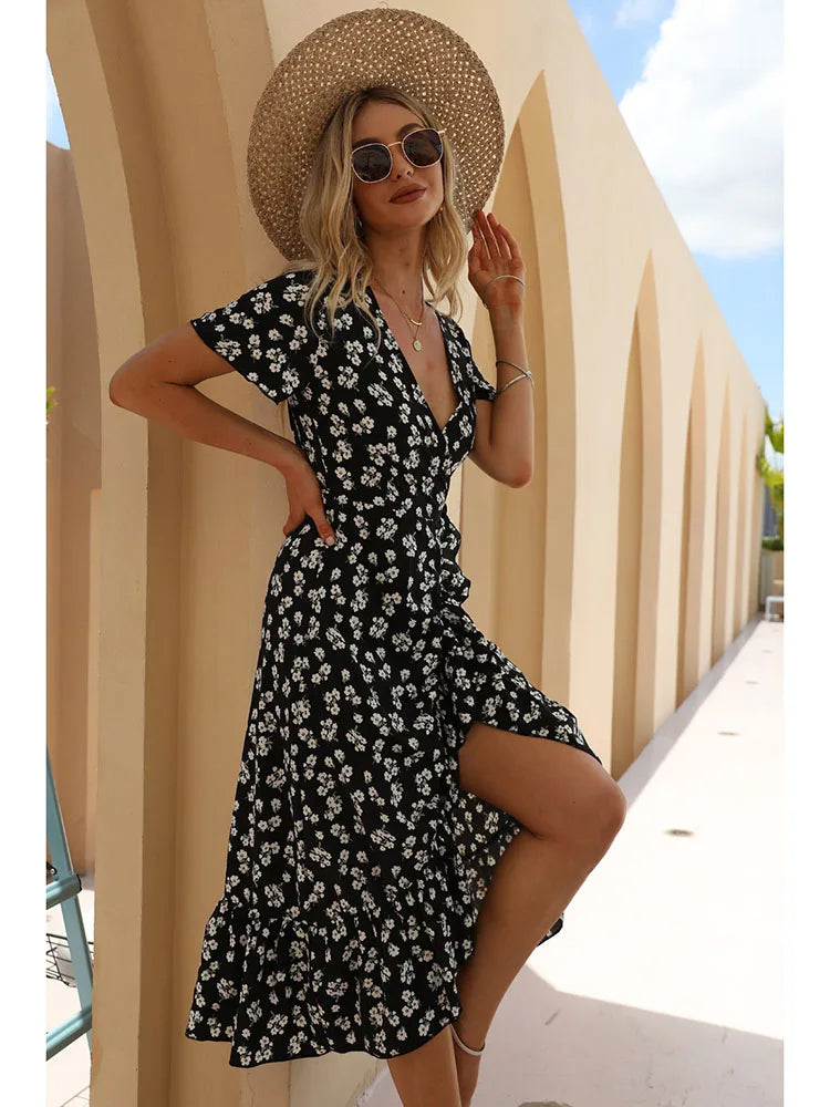 Robe Longue Bohème Voile De Coton