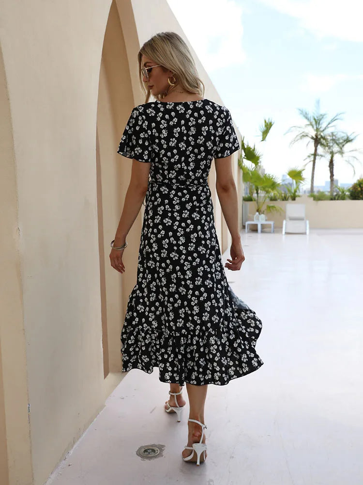 Robe Longue Bohème Voile De Coton