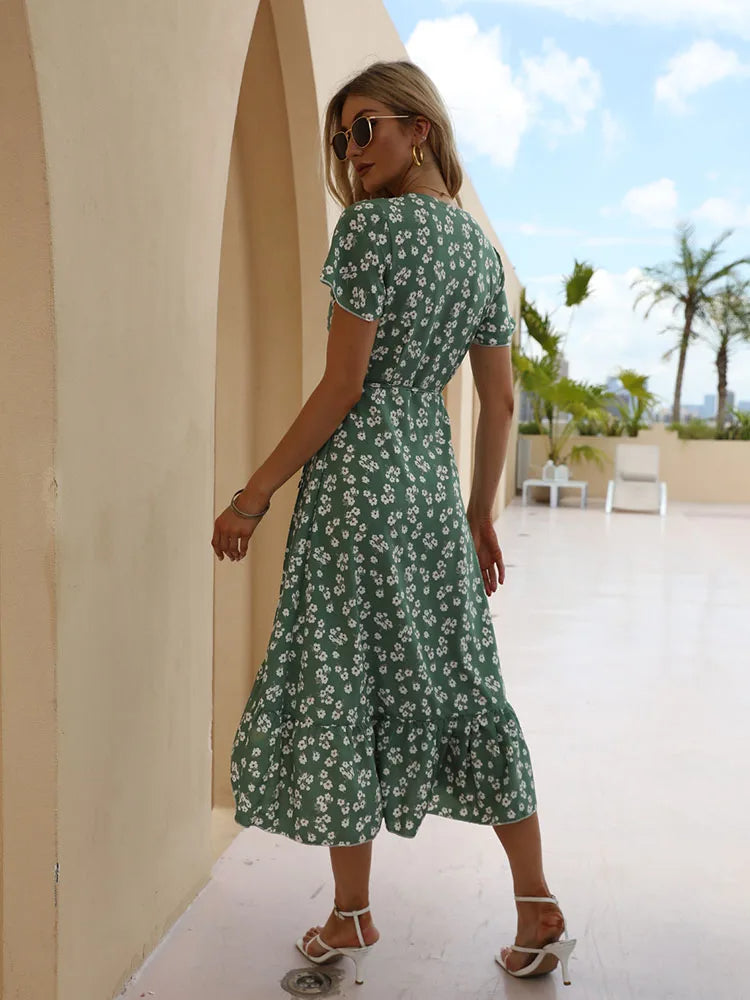 Robe Longue Bohème Voile De Coton