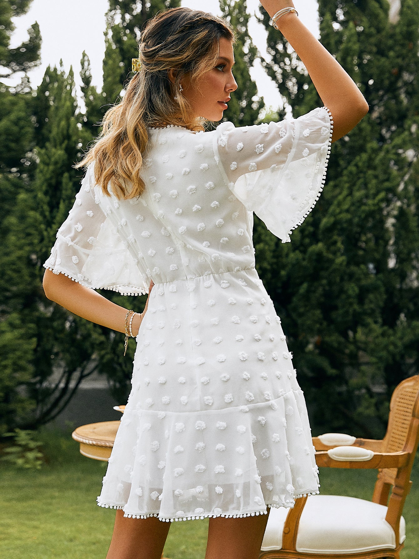Robe Blanche Bohème Romantique
