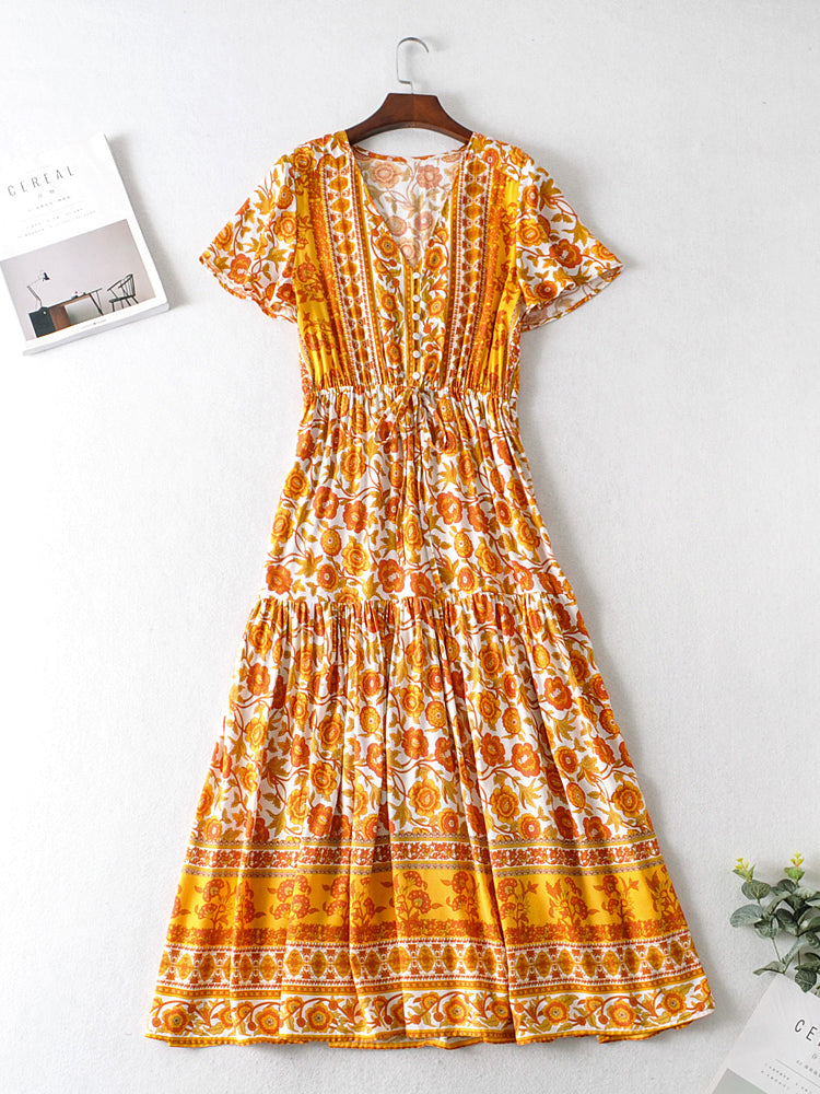 Robe Bohème Longue Fluide