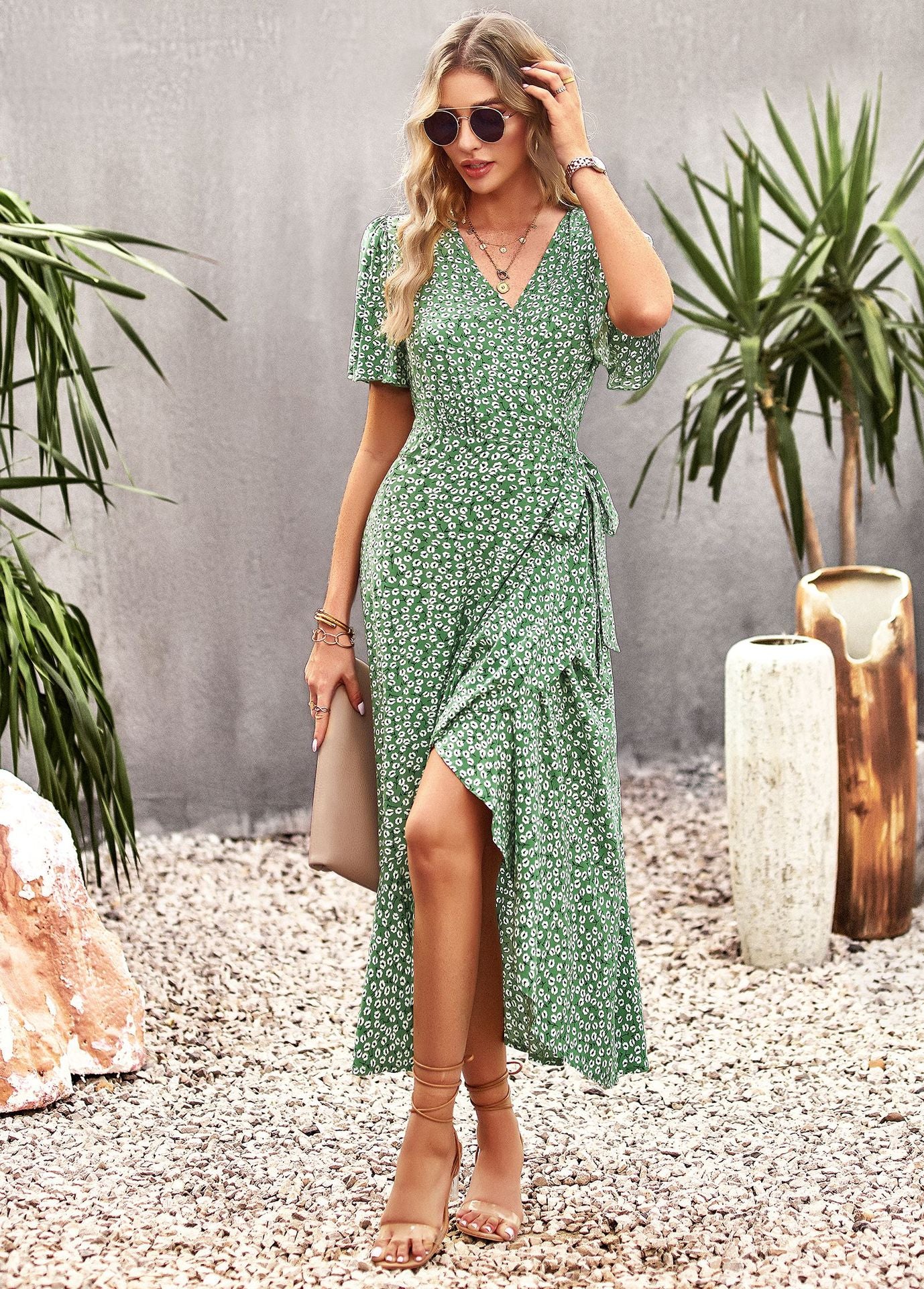 Robe Bohème Longue Portefeuille