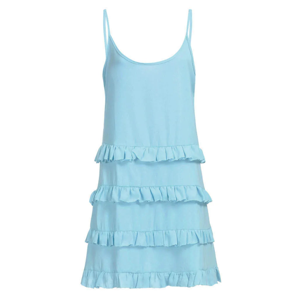 Robe Courte Bleu Hippie