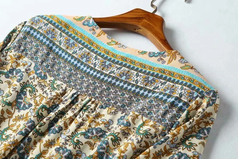 Robe Hippie Verte