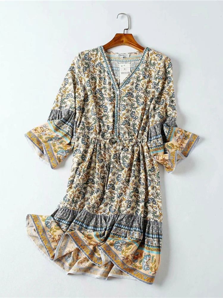 Robe Hippie Verte