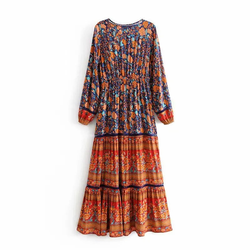 Robe Longue Style Bohème Hiver