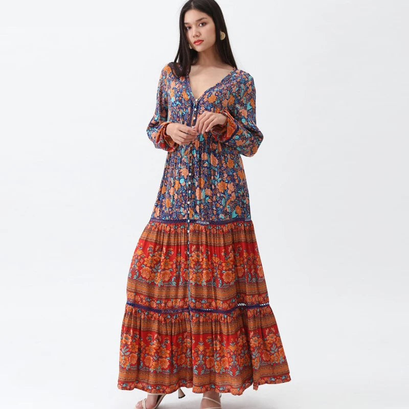 Robe Longue Style Bohème Hiver