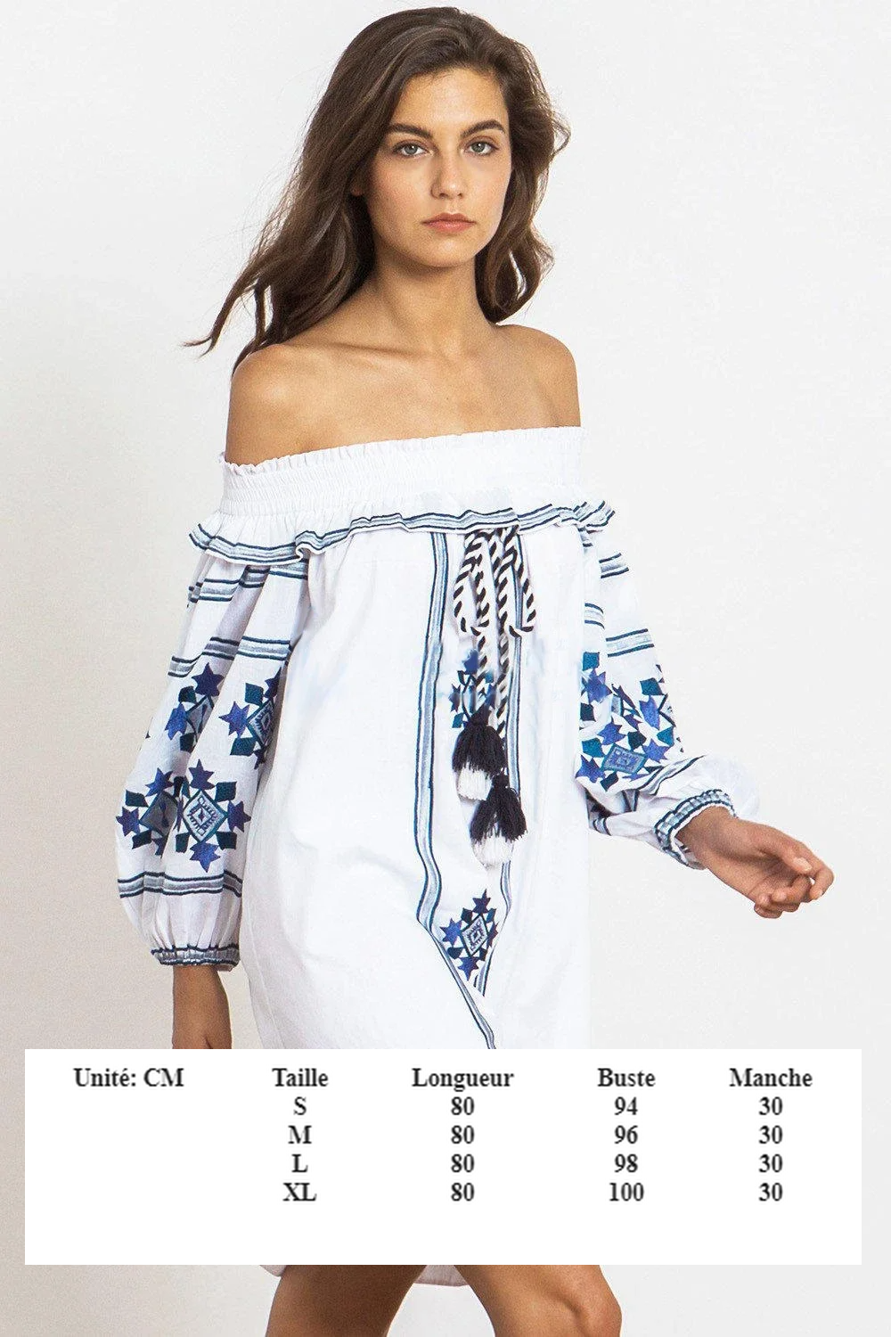 Robe boheme epaule nu