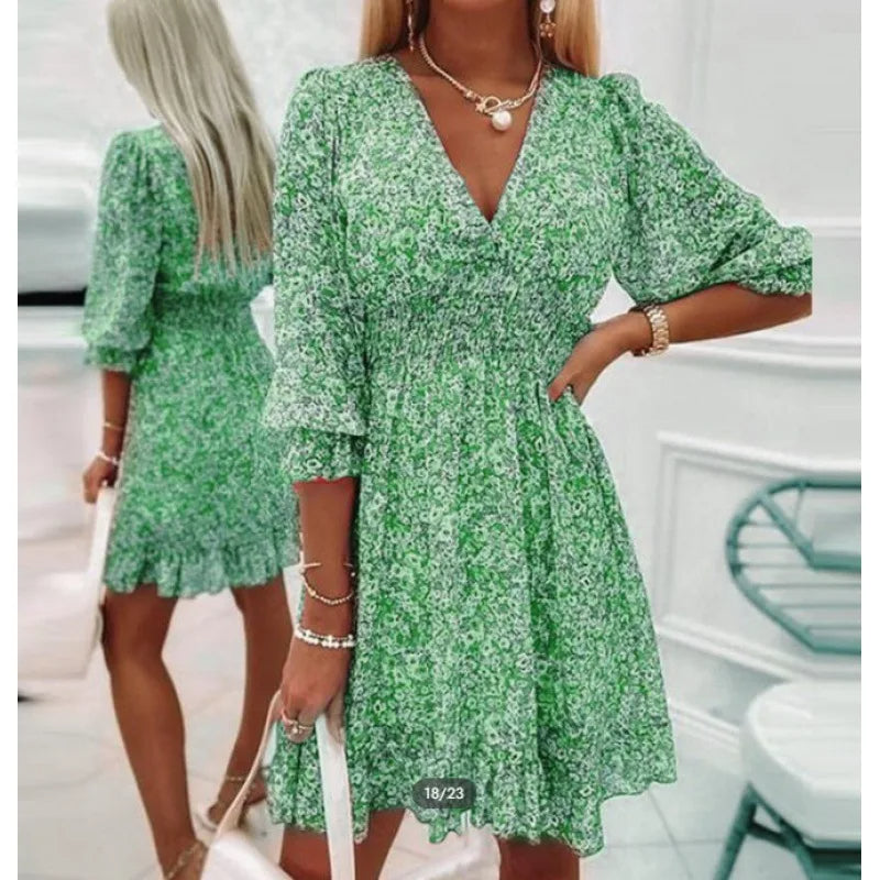 Robe Hippie Verte