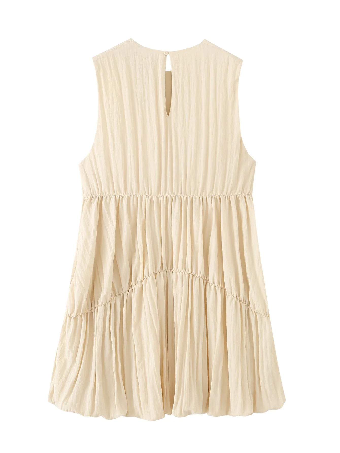 Robe Bohème Courte Fluide Sans Manches