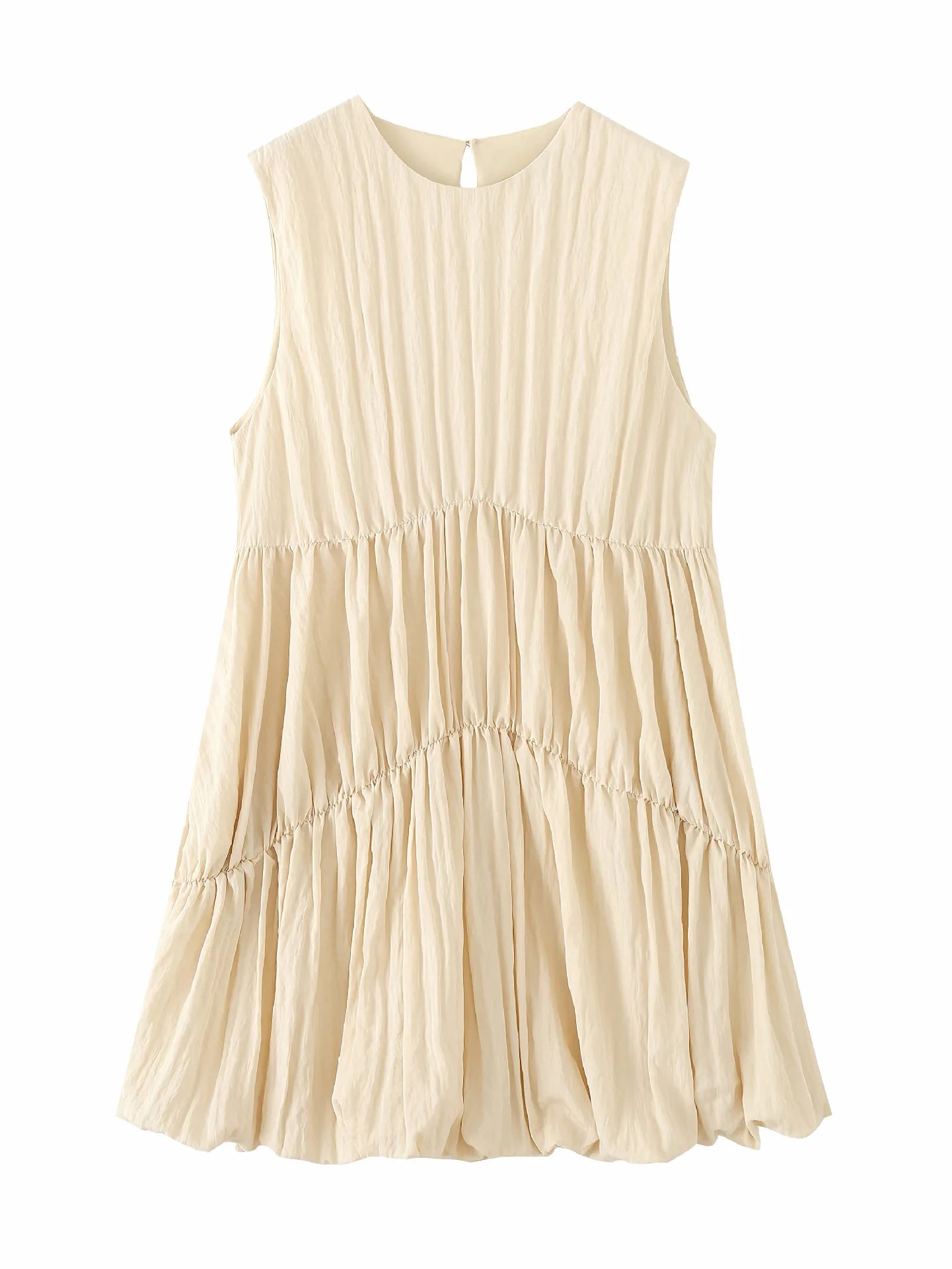 Robe Bohème Courte Fluide Sans Manches