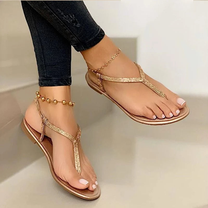Sandales femme plates bohème