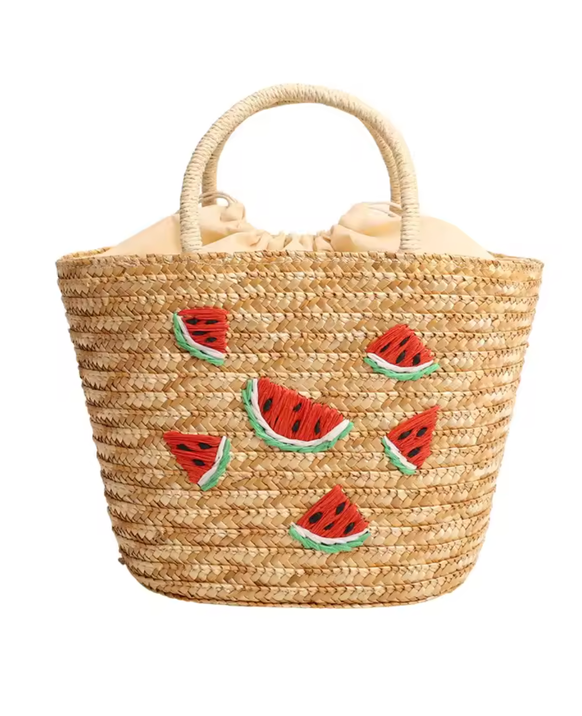 Sac Cabas Bohème en Paille Brodée