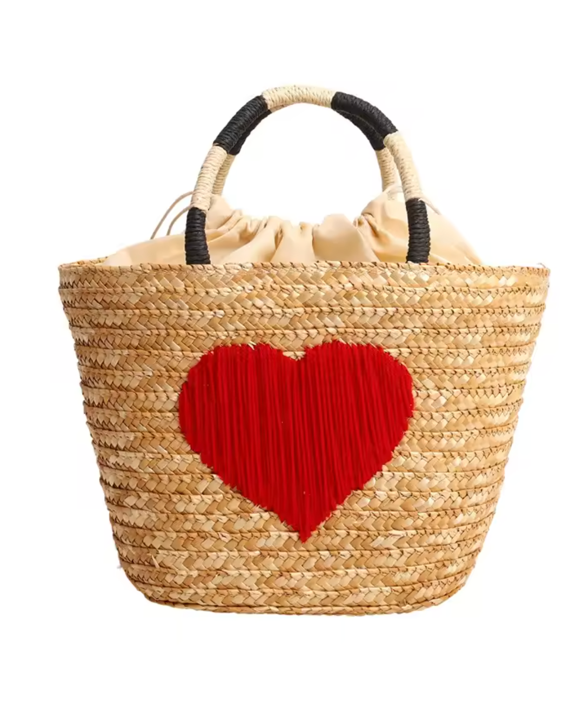 Sac Cabas Bohème en Paille Brodée