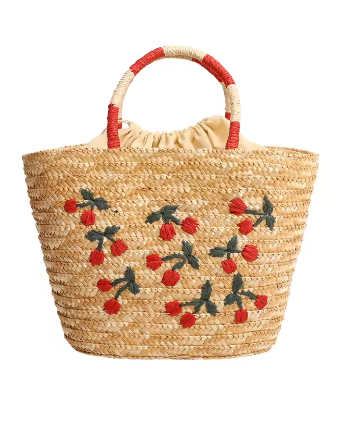 Sac Cabas Bohème en Paille Brodée