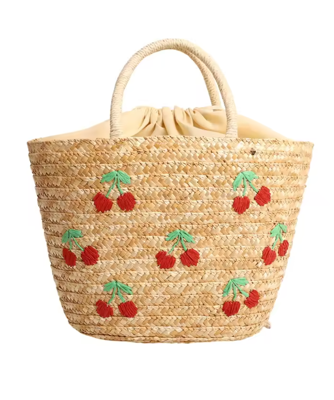 Sac Cabas Bohème en Paille Brodée