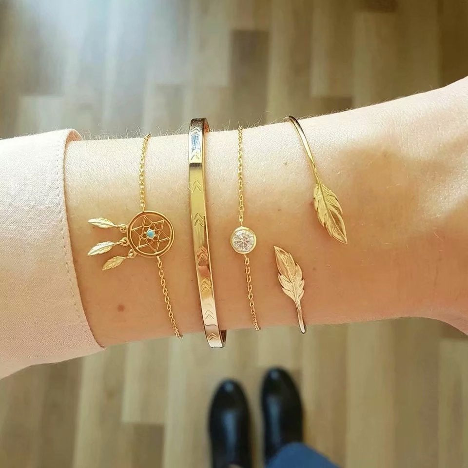 Bracelet Boheme Plaqué Or