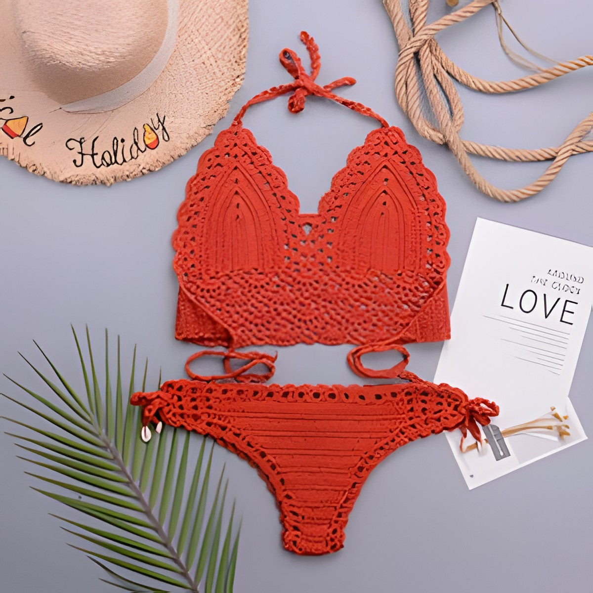 Maillot de bain bohème crochet