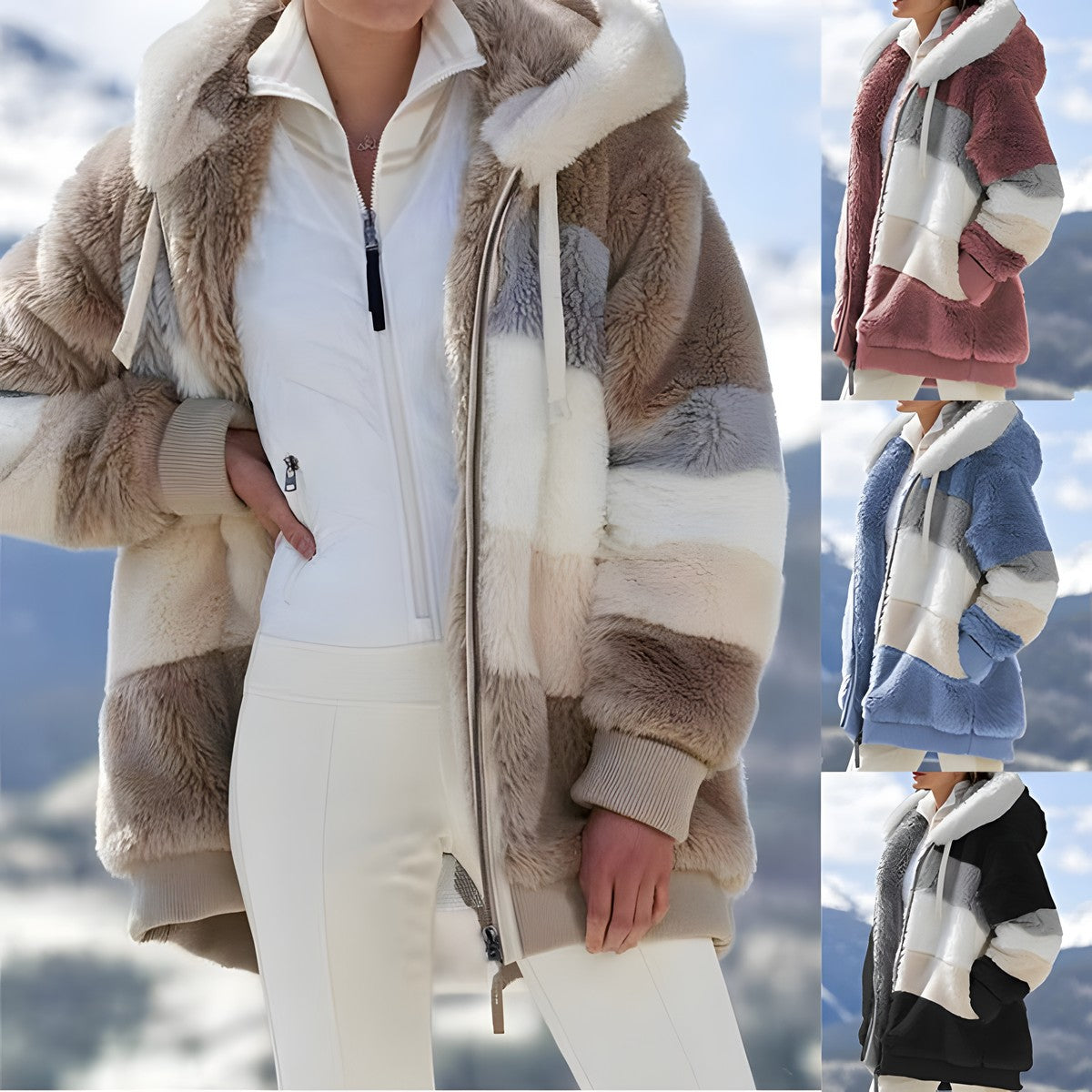 Manteau bohème chic femme hiver