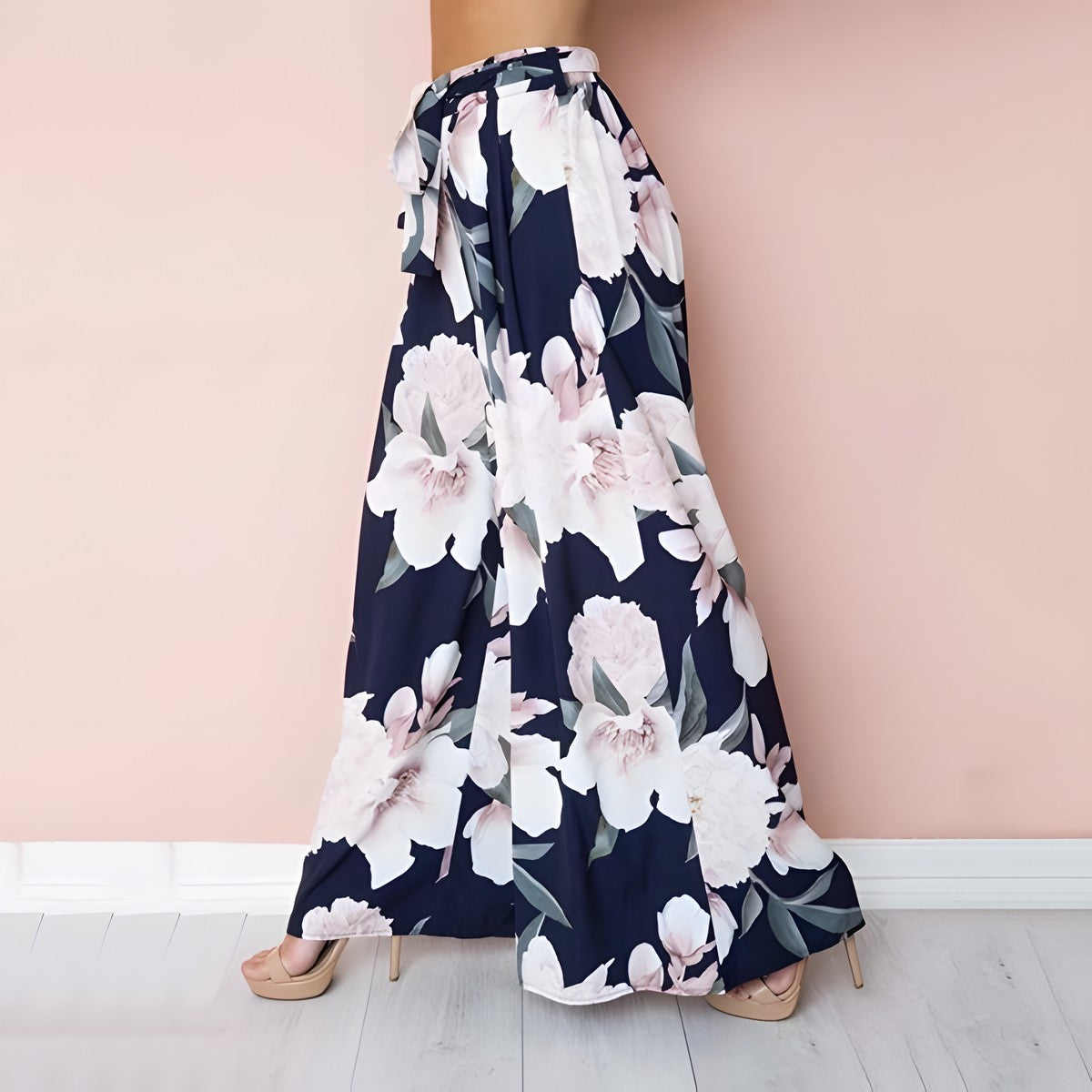 Pantalon Bohème Chic Fleuri