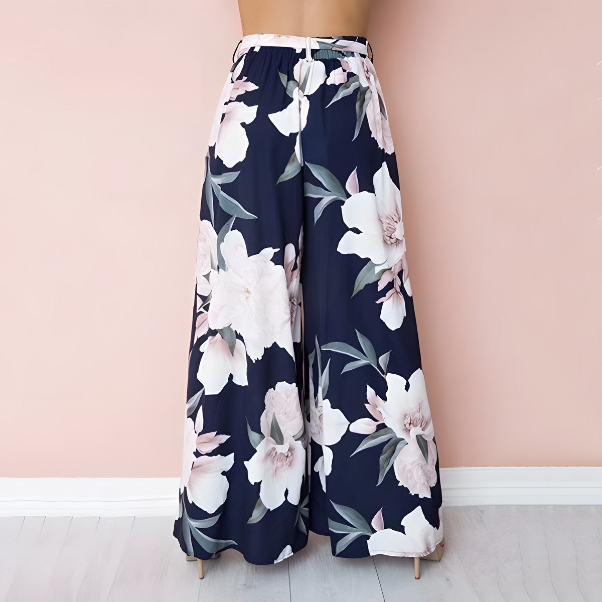 Pantalon Bohème Chic Fleuri