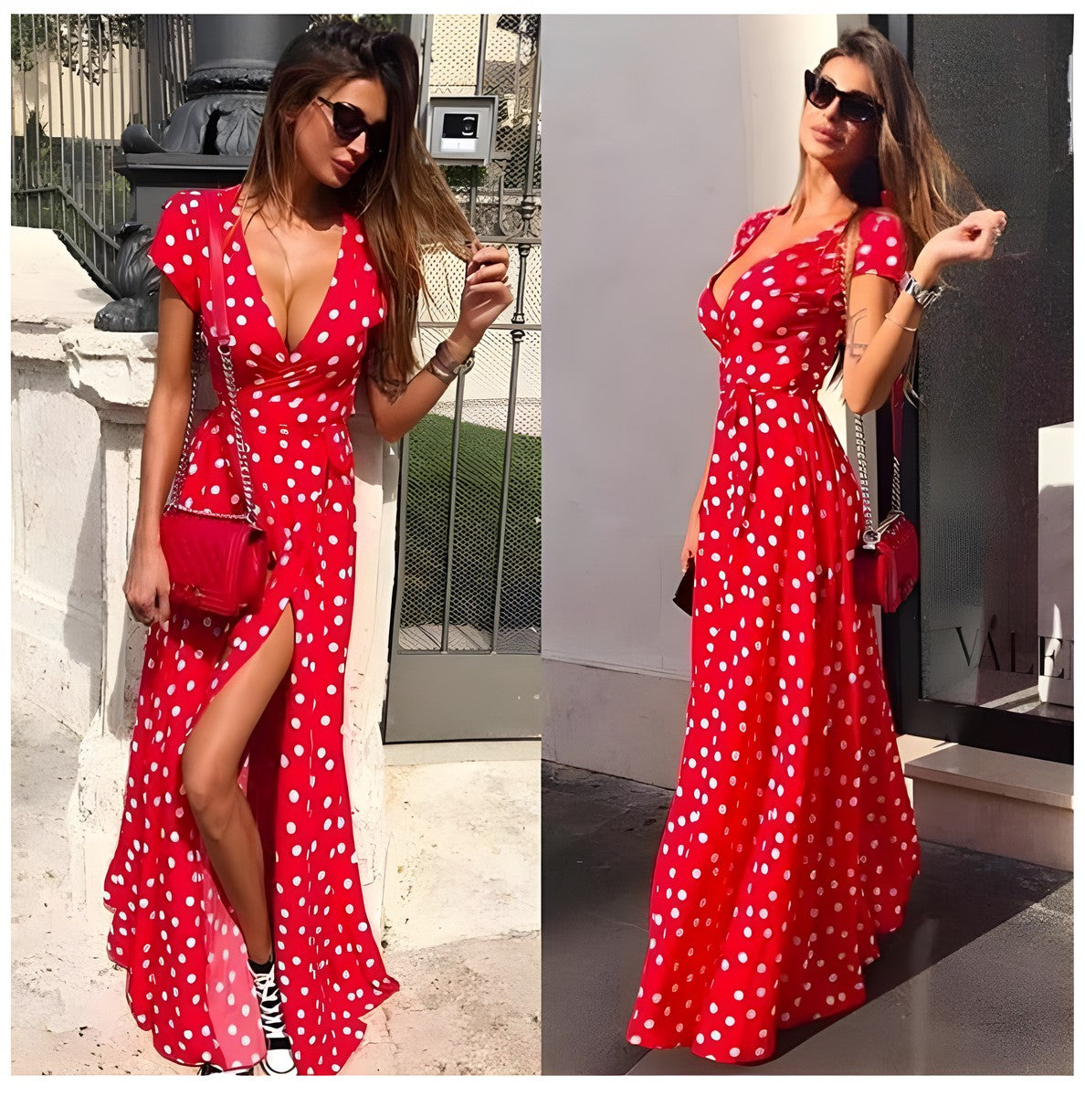 Robe Bohème Longue Rouge