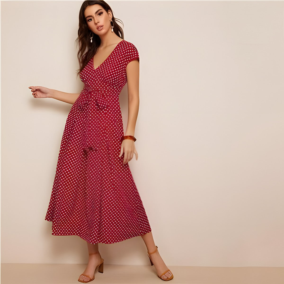 Robe Bohème Longue Rouge