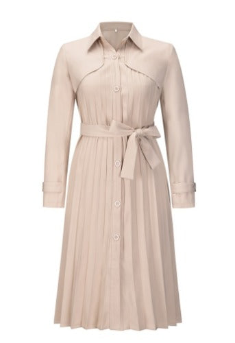 Manteau Long Bohème Plissé