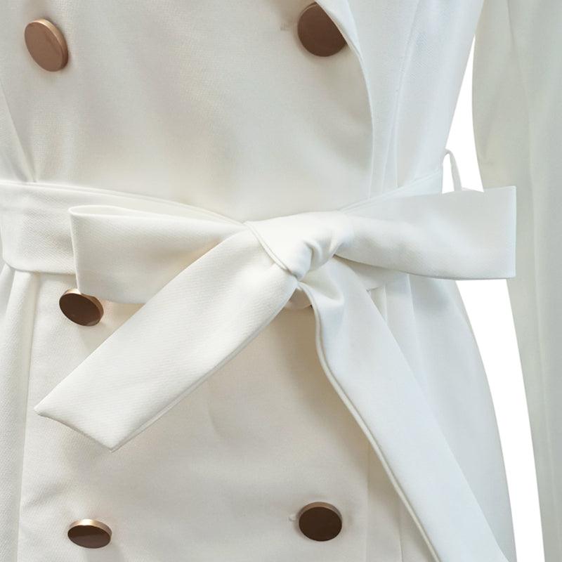 Robe Manteau Blanche Bohème