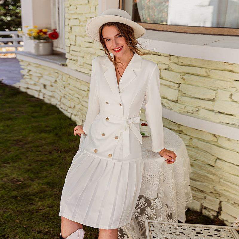 Robe Manteau Blanche Bohème