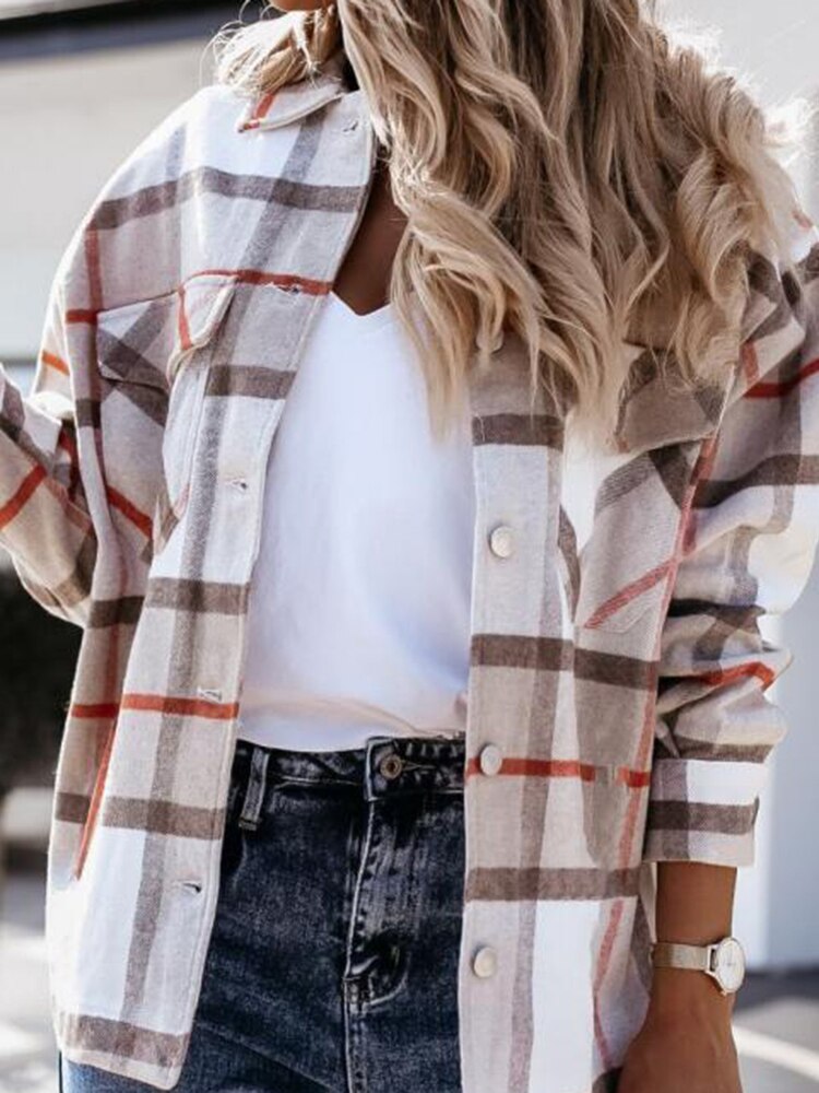 Veste Chemise à Carreaux