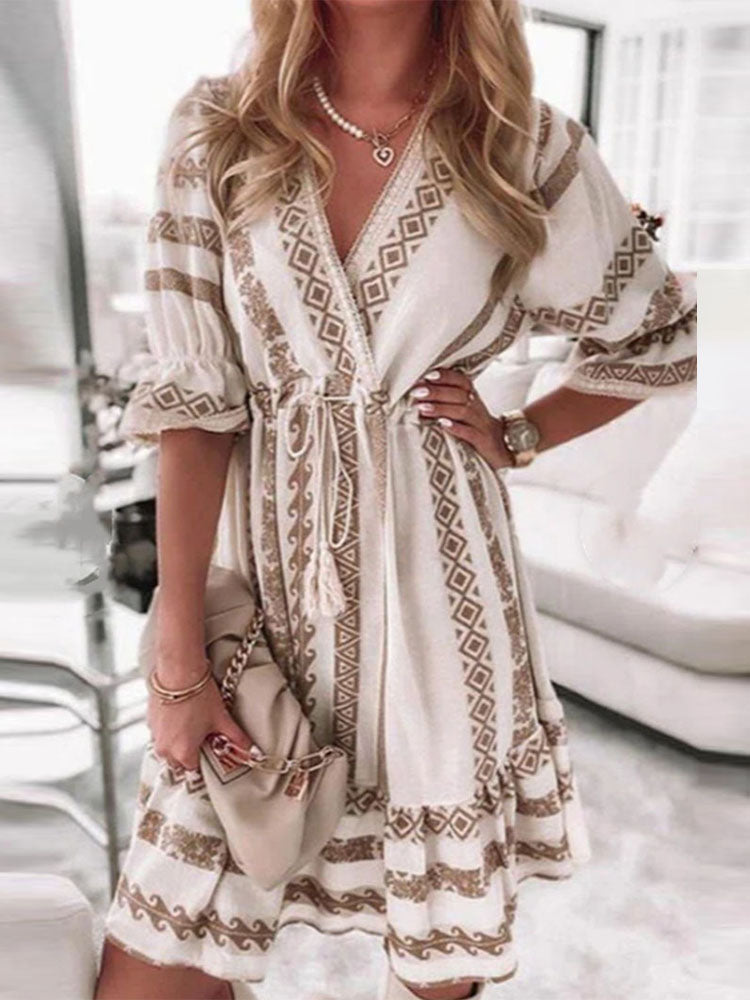 Robe été bohème Femme