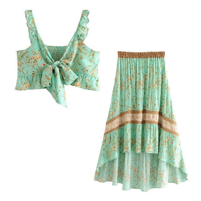 Robe Bohème Turquoise